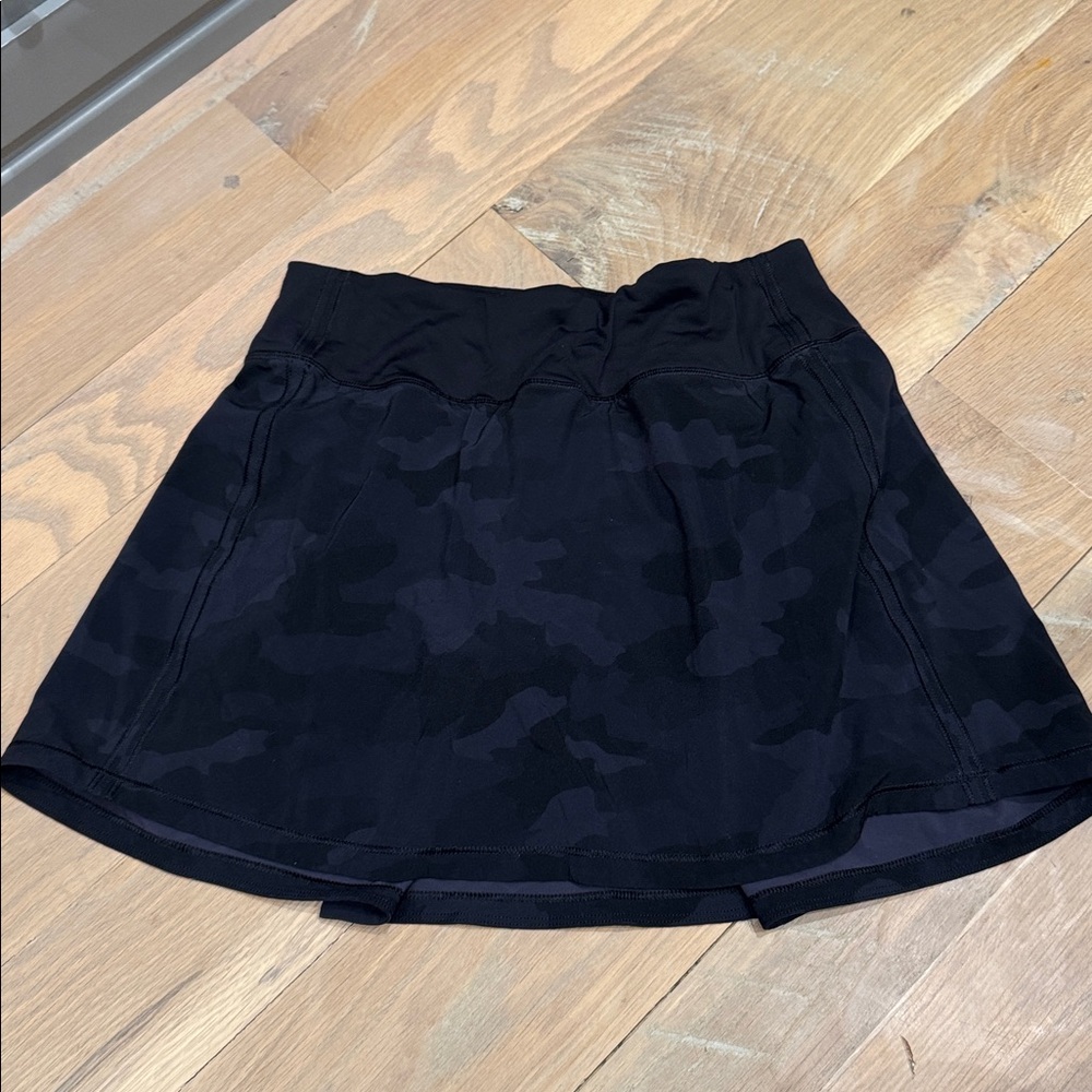 Lululemon Black Camouflage Tennis Skirt